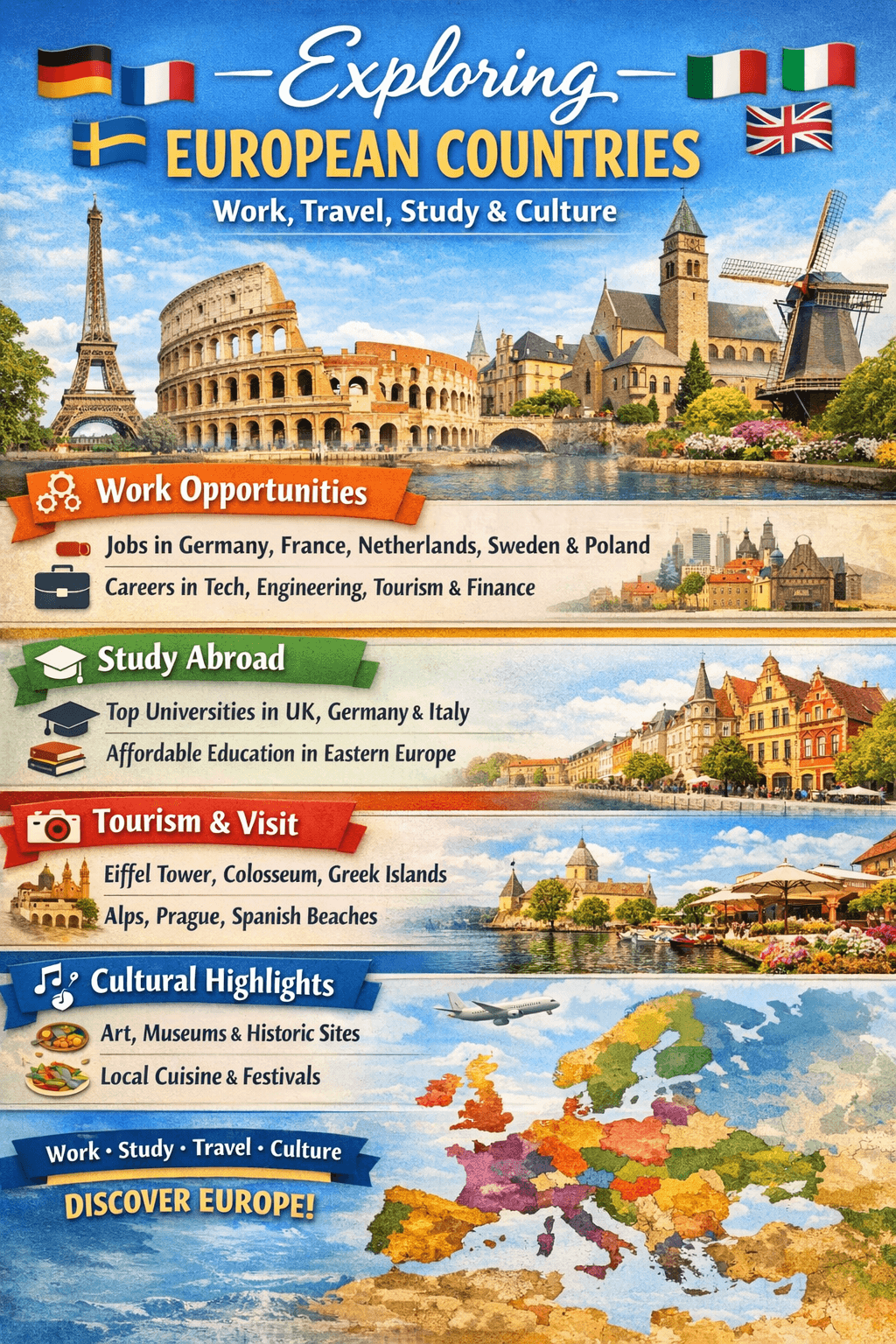 Exploring European Countries: Work, Travel, Study, and Culture - Image 1